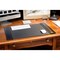 Dacasso Black Leather Side-Rail Desk Pad/Desk Protector/Blotter, 25.5" x 17.25" PR-1002 - alternate 7